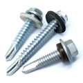 Drilling Epdm Hex Head Screw Hexagonal Metal Wafer Tek Screws For Roof